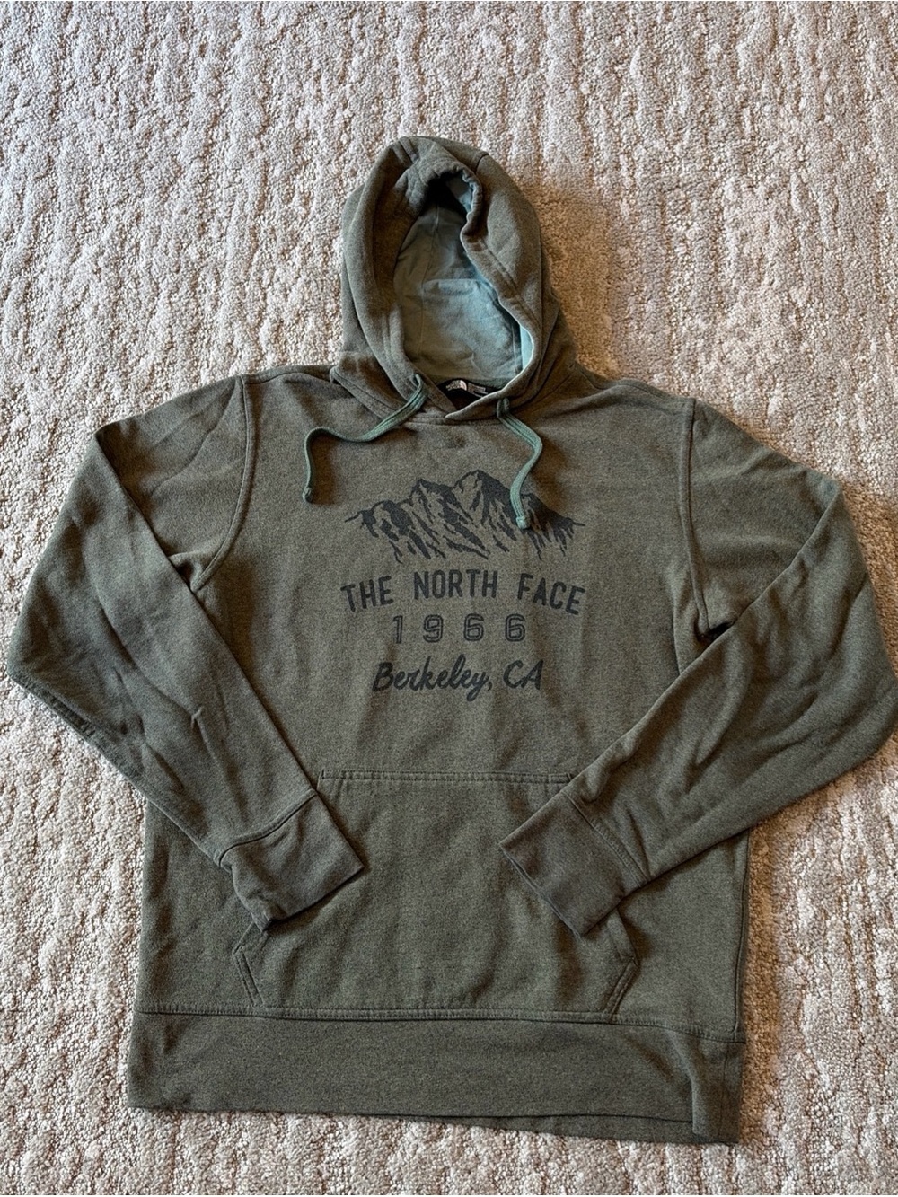 The North Face Olive Green Graphic Pullover Hoodie